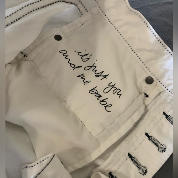 GRLFRND Karolina White Denim Jeans Sz 27-30 Ladies Chromatic Buttonfly - Picture 5 of 6